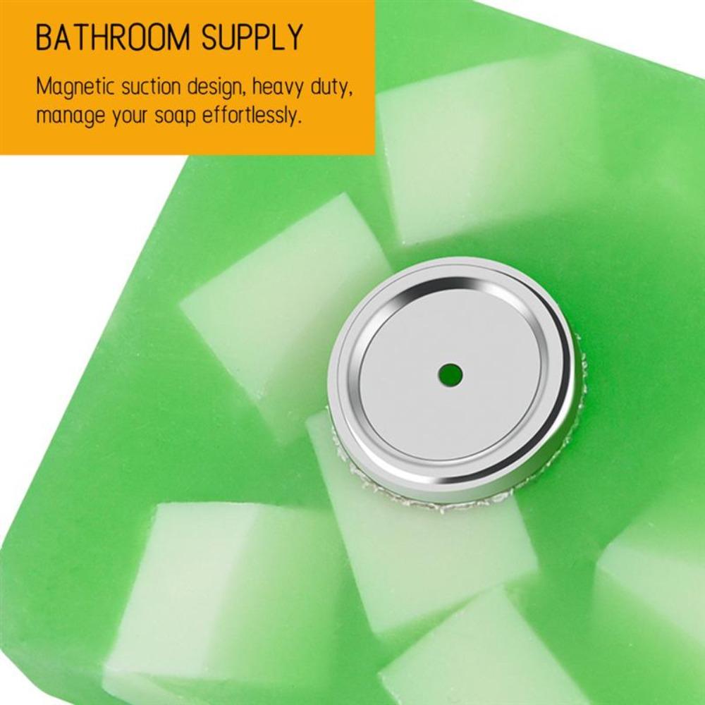 Полезные настенные магнитные мыльницы без проколов, мыльницы, полки для ванной комнаты, мыльница