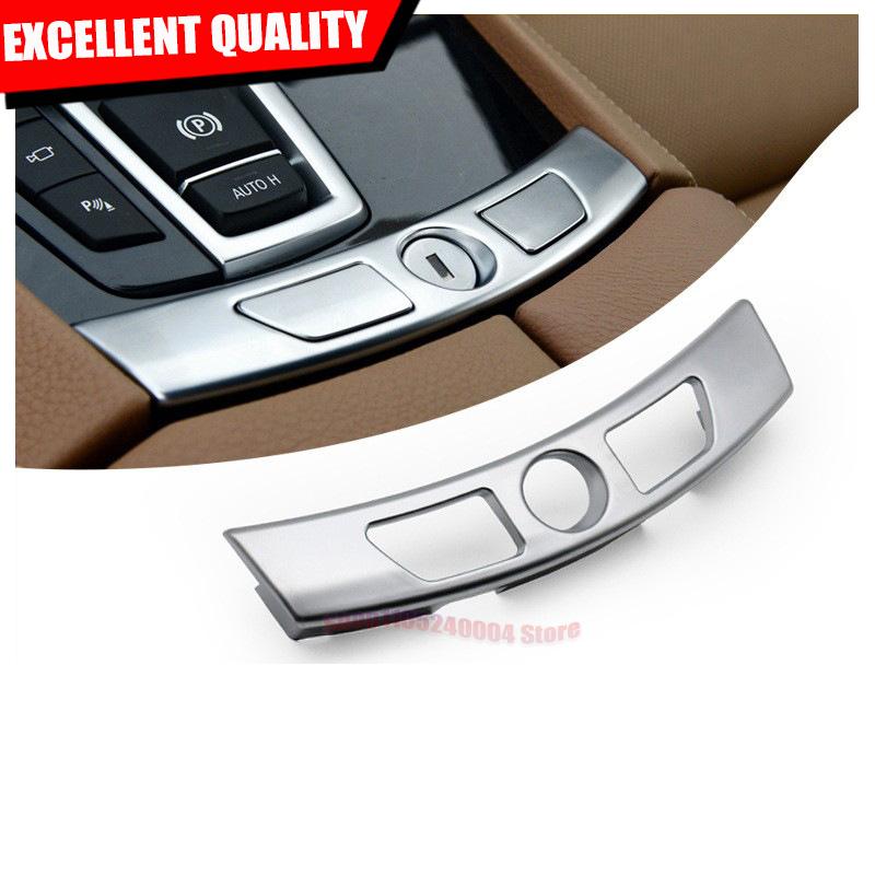 For BMW 7 Series F01 F02 Center Console Armrest Lock Switch Saddle Armrest Switch Decorative Panel Cover 2009-2015