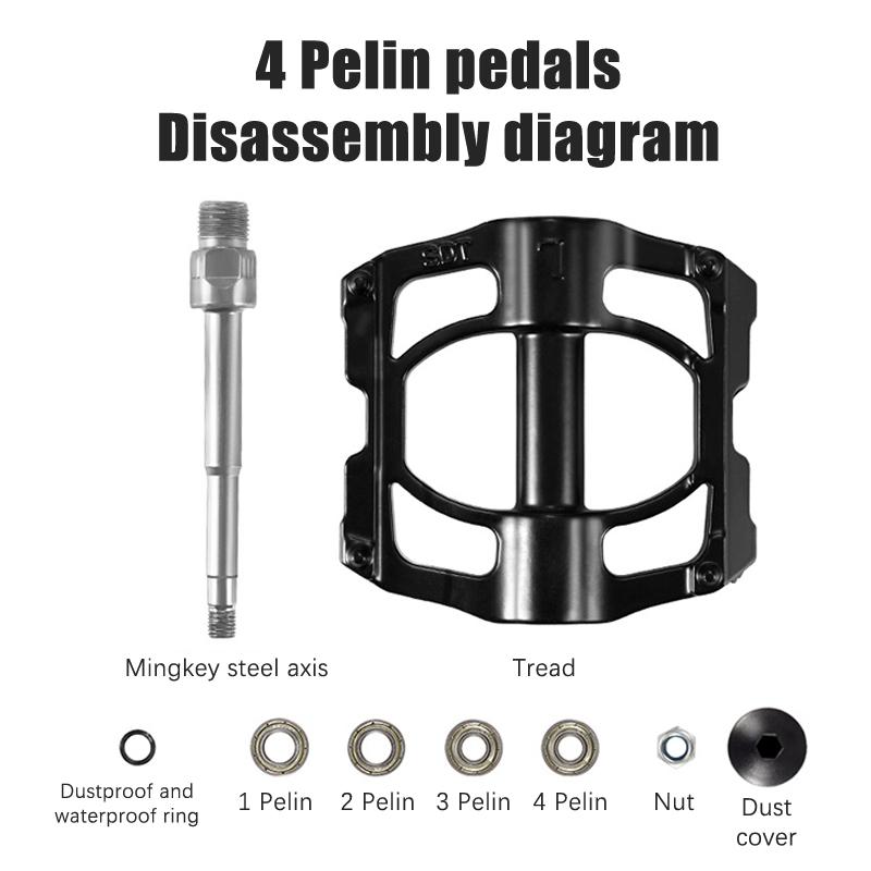 Педали для горного велосипеда Педали из алюминиевого сплава Подшипники Педали, Велосипеды Аксессуары для езды на шоссейном велосипеде