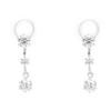 ESTELLE [Official] Women's Earrings, 10K White Gold, Cubic Zirconia, 0282-0145-0019-0000