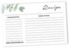 Inkdotpot Recipe Card 6x4 Inch Single-Sided Recipe Design Cards Greenery Recipe Cards Wedding-Bridal Shower-Baby Shower- Pack of
