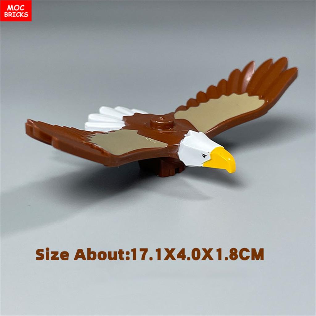 Кирпичики MOC Джунгли Подлесок Лесное животное Обезьяна Коза Жираф Птица Ночная сова Аксессуары Строительные блоки Игрушки-друзья Подарки