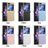 Чехол для телефона из кожи личи для Samsung Galaxy Z Flip5 Flip4 Flip3, роскошный противоударный защитный чехол для задней панели