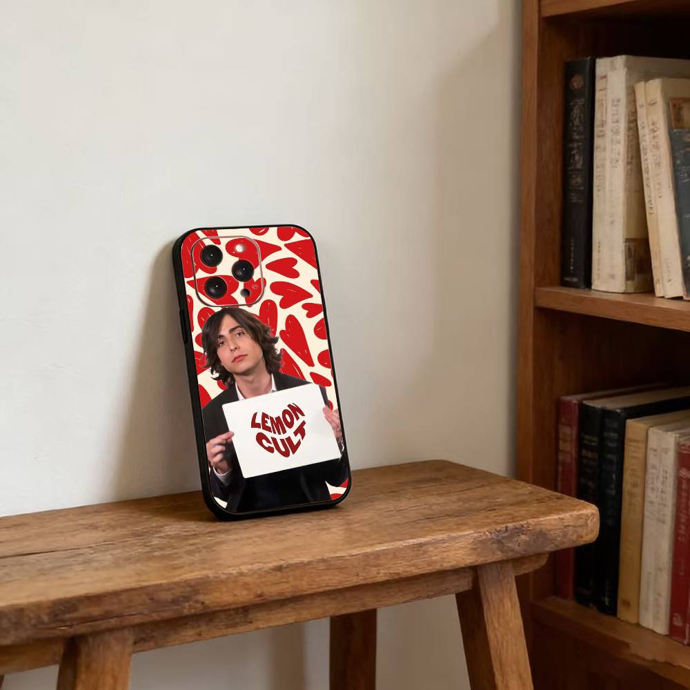 Чехол для телефона Aidan Gallagher для iPhone 17,16,15,14,13,12,11 Plus,Pro Max,XS, Мягкий силиконовый черный чехол