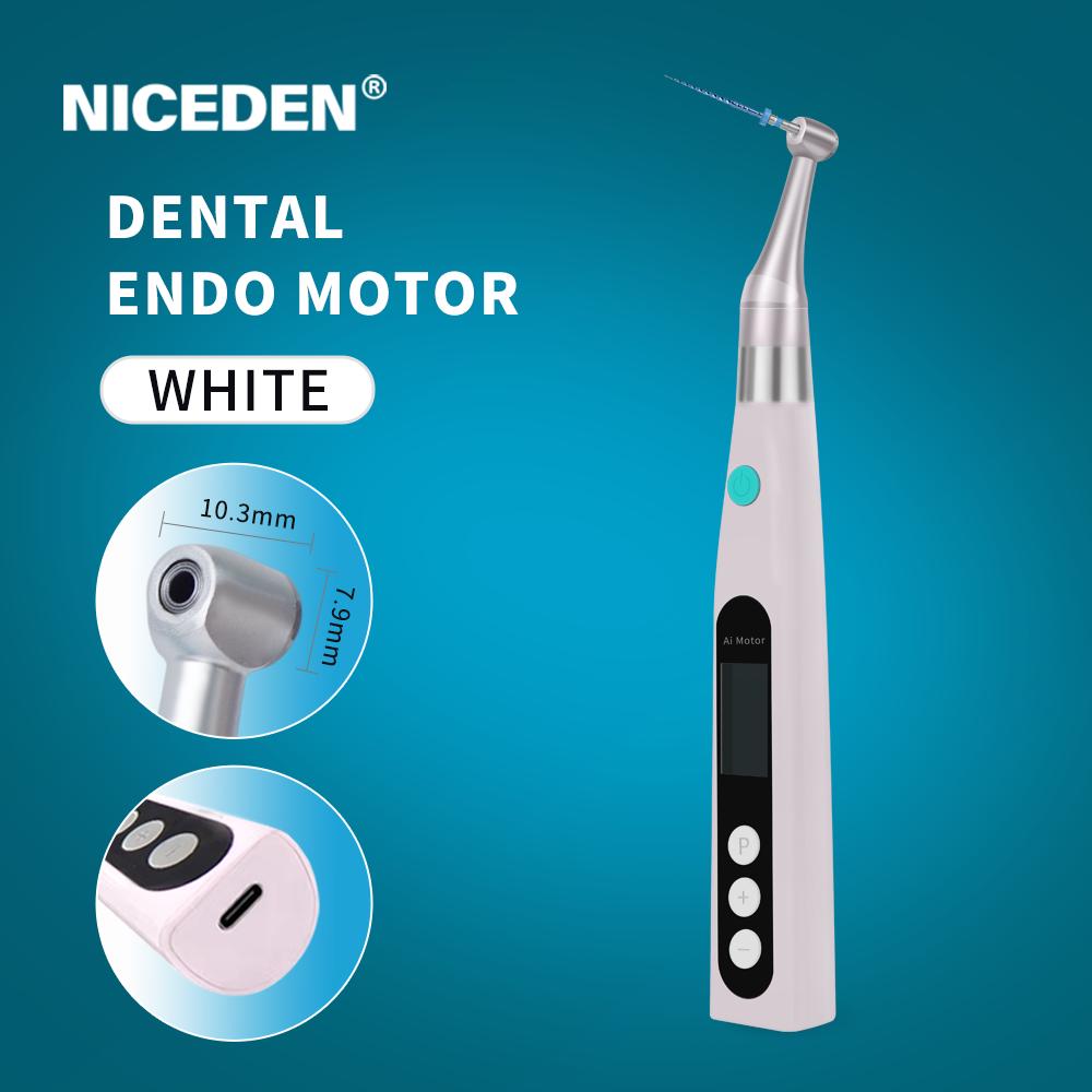 Niceden Беспроводная интеллектуальная стоматологическая терапия корневых каналов NICEDEN 16:1 стандартный угловой наконечник с лампой эндодонтический инструмент эндомотор