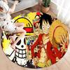 Ковер круглый с изображением Манки Д. Луффи из One Piece, ковер для гостиной, спальни, дивана, игровой комнаты, нескользящий коврик