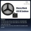XHXII1 AMG W220 For AMG Benz Silver And Black OE LED Emblem Light Car Front Grille Illuminated Logo Star Badge For Mercedes Benz W245 W