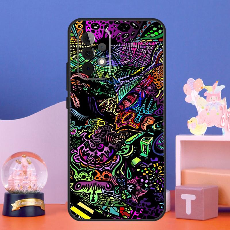 Психоделический Трайповый Чехол Для Samsung Galaxy A56 A36 A26 A16 A06 A13 A33 A53 A15 A35 A55 A34 A54 A52 A12 A32 A17