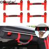Красные ручки для захвата на дугу безопасности для аксессуаров Jeep Wrangler YJ TJ LJ JK JL Unlimited