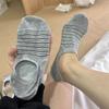 Женские весенне-летние новые носки в тонкую полоску из чистого хлопка, дышащие, на каждый день, нескользящие, невидимые с мелким вырезом