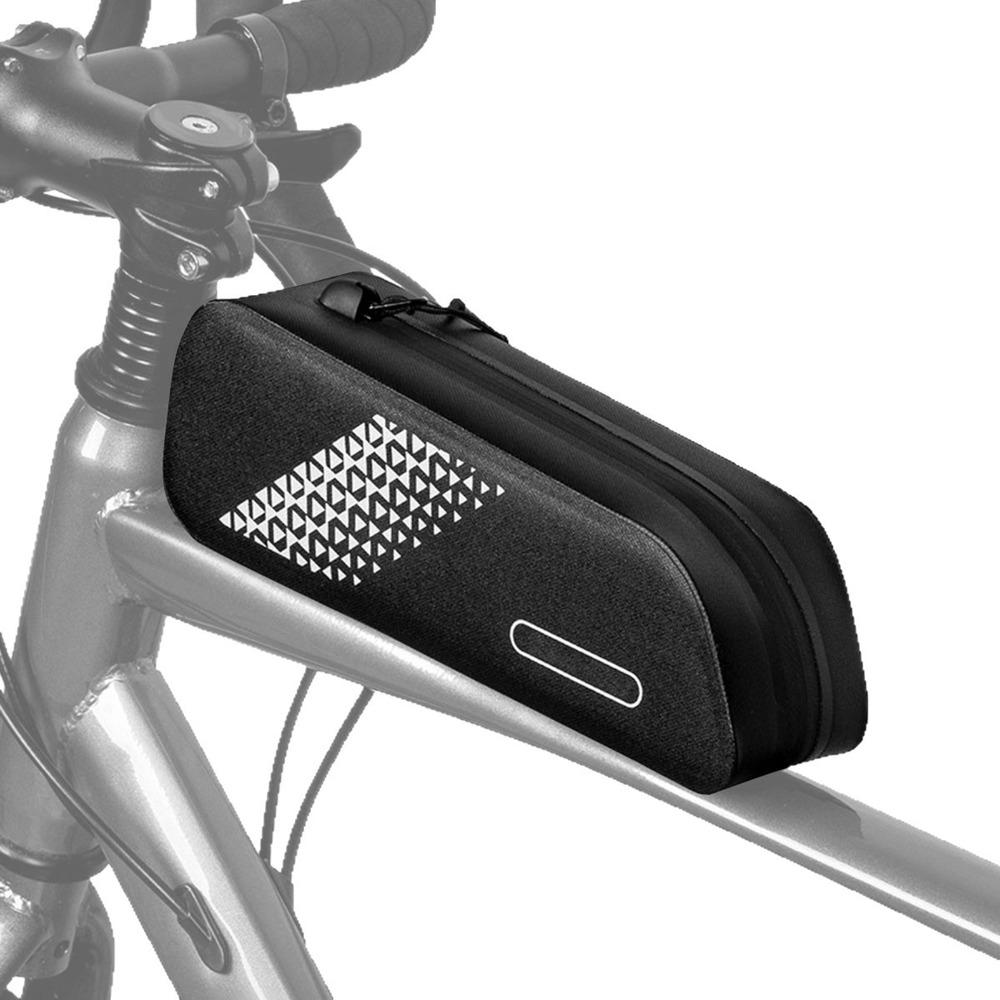 24.7 x 5.6 x 8cm Bike Front Tube Bag 15L Bike Frame Bag Durable Bicycle Top Tube Bag Mountain Bike