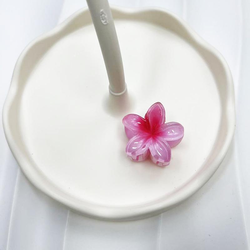 Европейский и американский Франжипани 4 см Модный зажим-краб для волос для пляжного отдыха