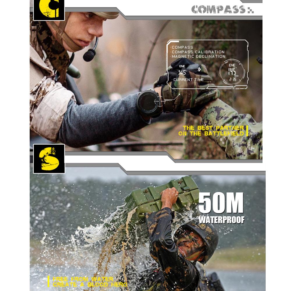 NORTH EDGE мужские спортивные цифровые часы для бега, плавания, военные армейские часы, альтиметр, барометр, компас, водонепроницаемые, 50 м