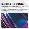 DotAndZ Neon Eclipse Gaming A hybrid of speed and made of 49cm x 42cm x offering high precision and a new feel of smooth and controlled Mousepad