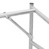 Firewood Rack with Rain Cover 101 x 61 x 110.5 cm Galvanized Steel