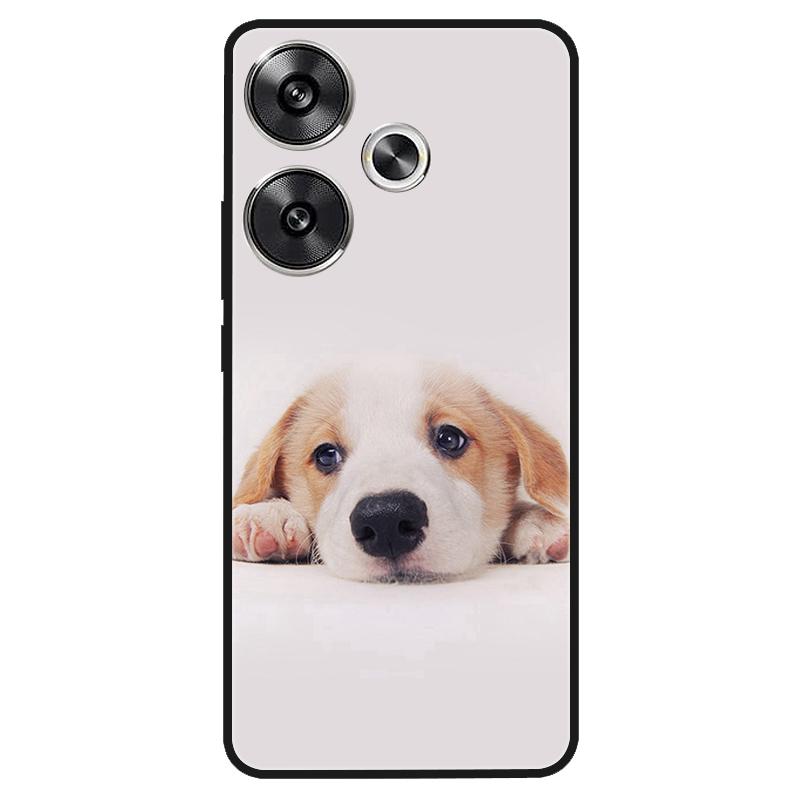 For Xiaomi Poco M6 4G Case Shockproof Soft Silicone TPU Bumper for Poco M6 4G Cover PocoM6 4G 2024 Lovely Luxury Cartoon Fundas