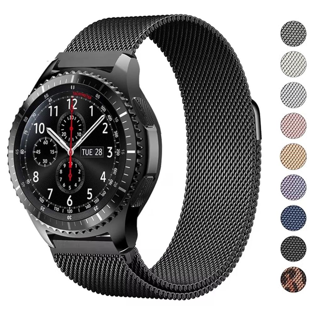 22 мм 20 мм Ремешок для Samsung Galaxy watch Gerar S3/6/7/4/5/Pro/classic/44 мм 40 мм Магнитный ремешок-браслет HUAWEI GT 2e 3 4