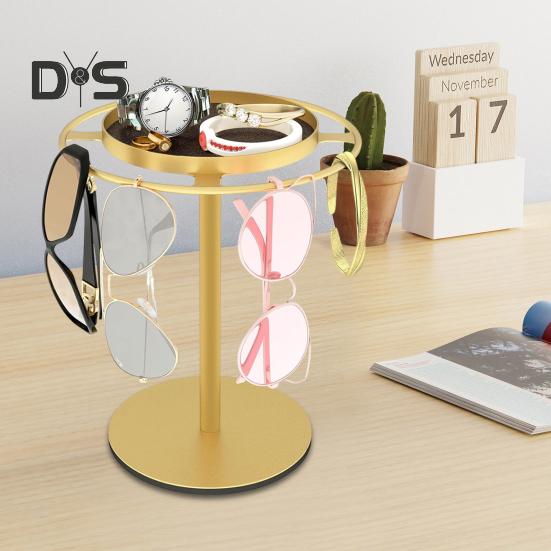 Вращающаяся на 360 градусов подставка для очков, органайзер для солнцезащитных очков, высокоустойчивая многоцелевая вращающаяся стойка для солнцезащитных очков