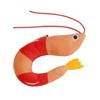 Игрушка для кошек в форме креветки с кошачьей мятой, игровая дразнилка, мятные колокольчики