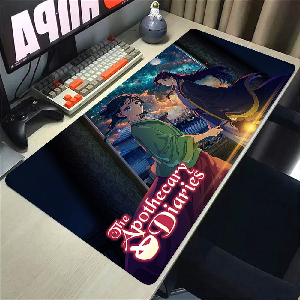 Apothecary Diaries Anime Gamer Computer Hd Mousepad Xxl Mouse Mat Natural Rubber Nonslip Carpet Big Tablemat Desk Accessories