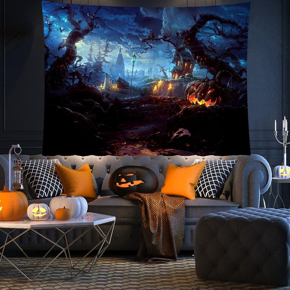 Новый фон для вечеринки в стиле ужасов на Хэллоуин, украшение на ночь ужасов, баннер, подвесная ткань, атмосфера, ткань, украшение для дома