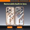 For iPhone 16 Pro Max Case Compatible with MagSafe PC+TPU Phone Cover with Detachable Camera Lens Film