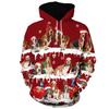 New Christmas 3D Printed Loose Men's Hoodie Couple Long Sleeve Sweatshirt Jacket