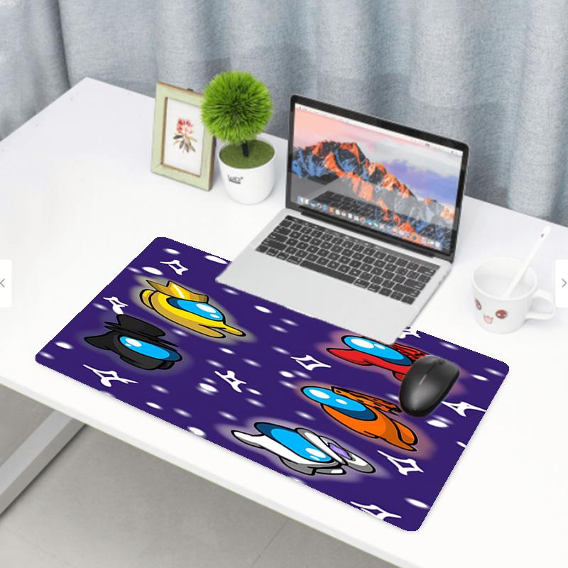 Among Us Print Mouse Pad, Anti‑Slip Desktop keyboard Mat, for PC Laptop Gaming Working Daily Use, Cool Festival Surprise Gift