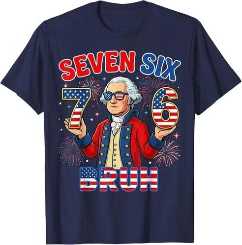6-7 7-6 Seven Six Funny George Washington 4th of July Unisex T-Shirt