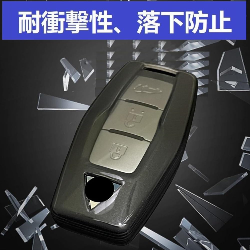 [YANMW] Новый чехол для ключа Outlander, совместимый с Mitsubishi New Outlander PHEVGN0W, чехол для смарт-ключа OUTLANDER, стильный держатель для ключей (черный)