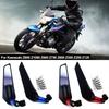 2X Motorcycle Rotating Side Wing Rearview Mirror Winglet Moto Accessories For Kawasaki Z900 Z1000 Z800 Z750 Z650 Z300 Z250