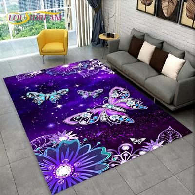 Большой ковер Dream Butterfly Flower, ковер для дома, гостиной, спальни, дивана, коврика, декор, нескользящие коврики для детских игр