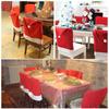 6PCS Санта шляпа чехлы на стулья рождественский декор обеденный стул рождественские колпачки