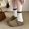 Женские Birkenstocks на толстой подошве с внутренней танкеткой для низкорослых, для весны и лета, шлепанцы с одной лямкой, и женская обувь