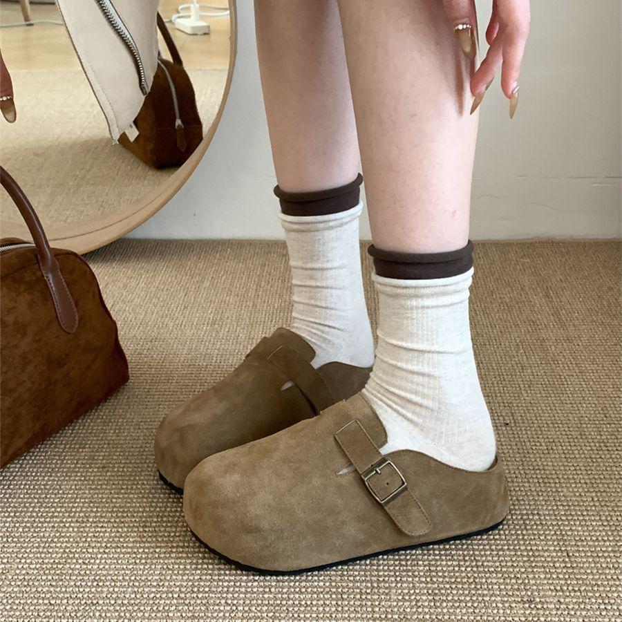 Женские Birkenstocks на толстой подошве с внутренней танкеткой для низкорослых, для весны и лета, шлепанцы с одной лямкой, и женская обувь