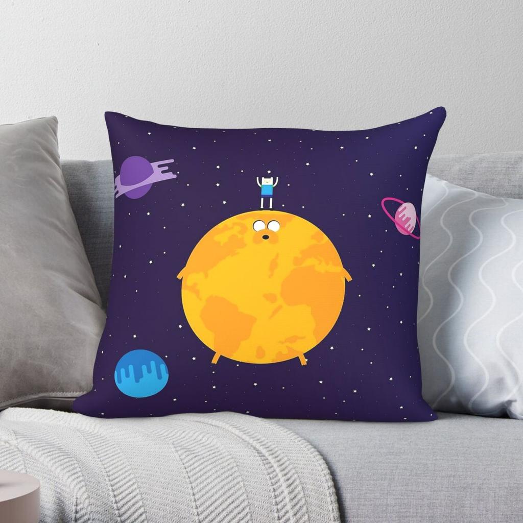 On Top Of The World Square Pillowcase Polyester Linen Velvet Pattern Zip Decor Sofa Cushion Cover