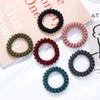Держатель 5 шт. Женские Большие Телефонные Провода Девушка Матовый Цвет Резинки для Волос Резинки Повязки на Голову Веревка для Волос