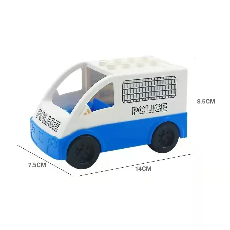 Большие строительные блоки Аксессуары Совместимые Большие кирпичи Дети Дети Грузовик Машина Автобус Серия Городское движение Сборка Развивающая игрушка