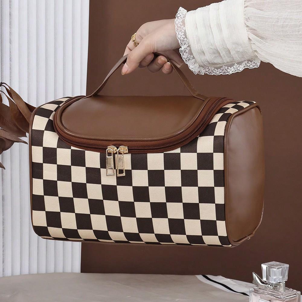 Водонепроницаемая дорожная косметичка большой вместимости, портативная сумка-органайзер для косметики, многофункциональная сумка для туалетных принадлежностей с откидной крышкой, идеальный подарок для друзей