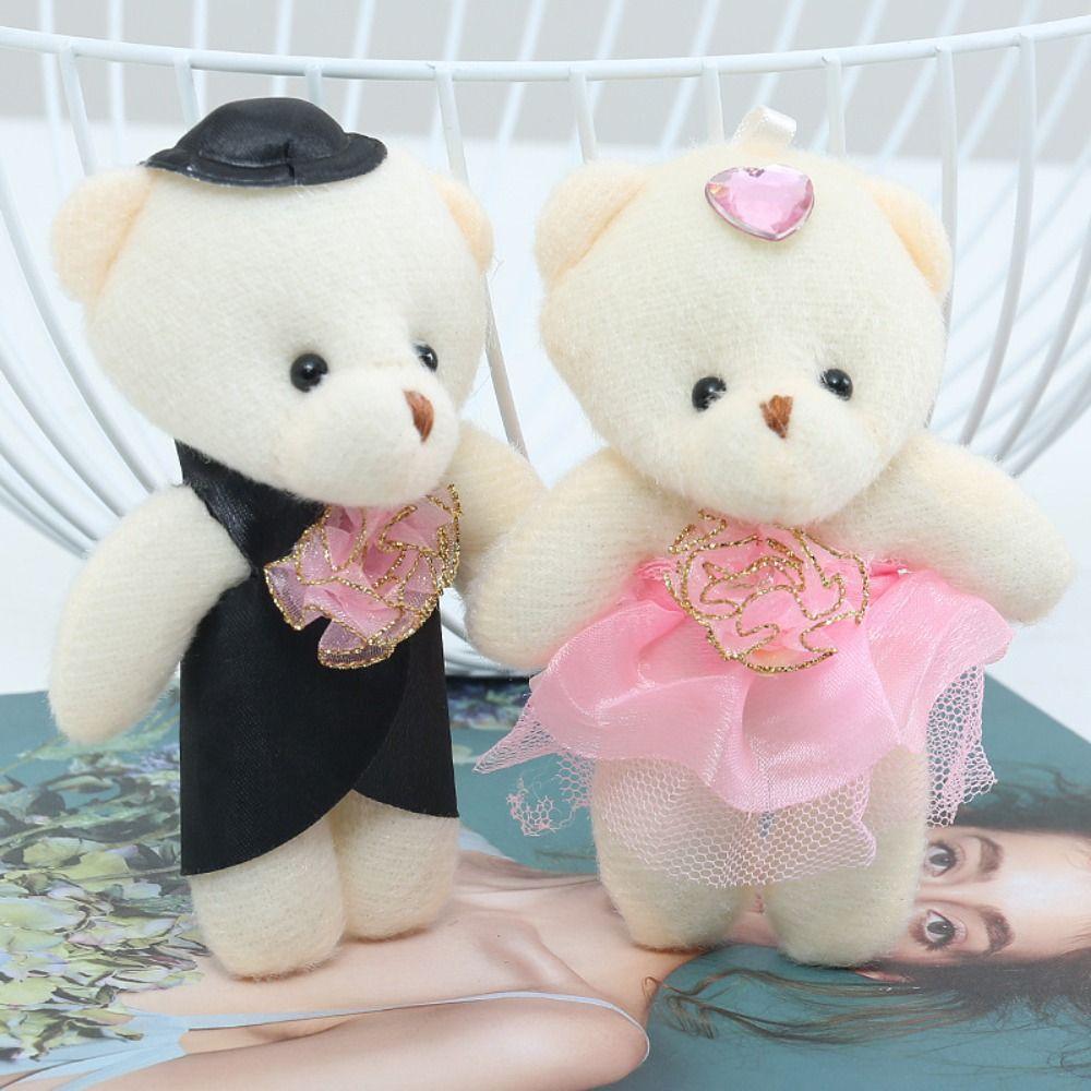 12pcs/bag Plush Animal Bear Plush Foam Toys Plush Doll Cartoon Bouquet Doll  Girl Birthday Gift