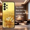 Wealth Art Dazzling Gold  Phone For Samsung Galaxy A53,31,52,72,41,22,73,32,71,Note,J7,8,9,5G Soft Black Silicone Case