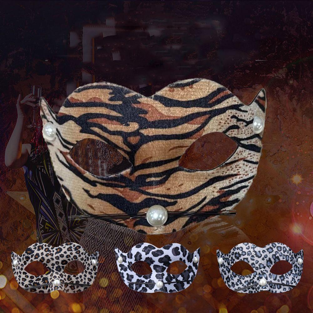 Leopard Animal Pattern For Dance Leopard Mask Masquerade Cosplay Props Halloween Decoration Mask