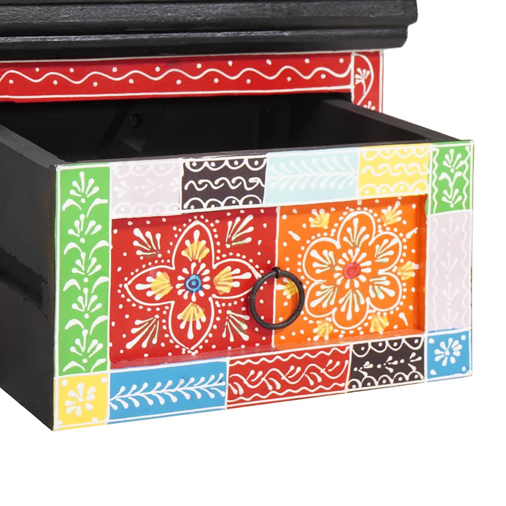 TV Stand Multicolored 60 x 30 x 24 cm Solid Mango Wood