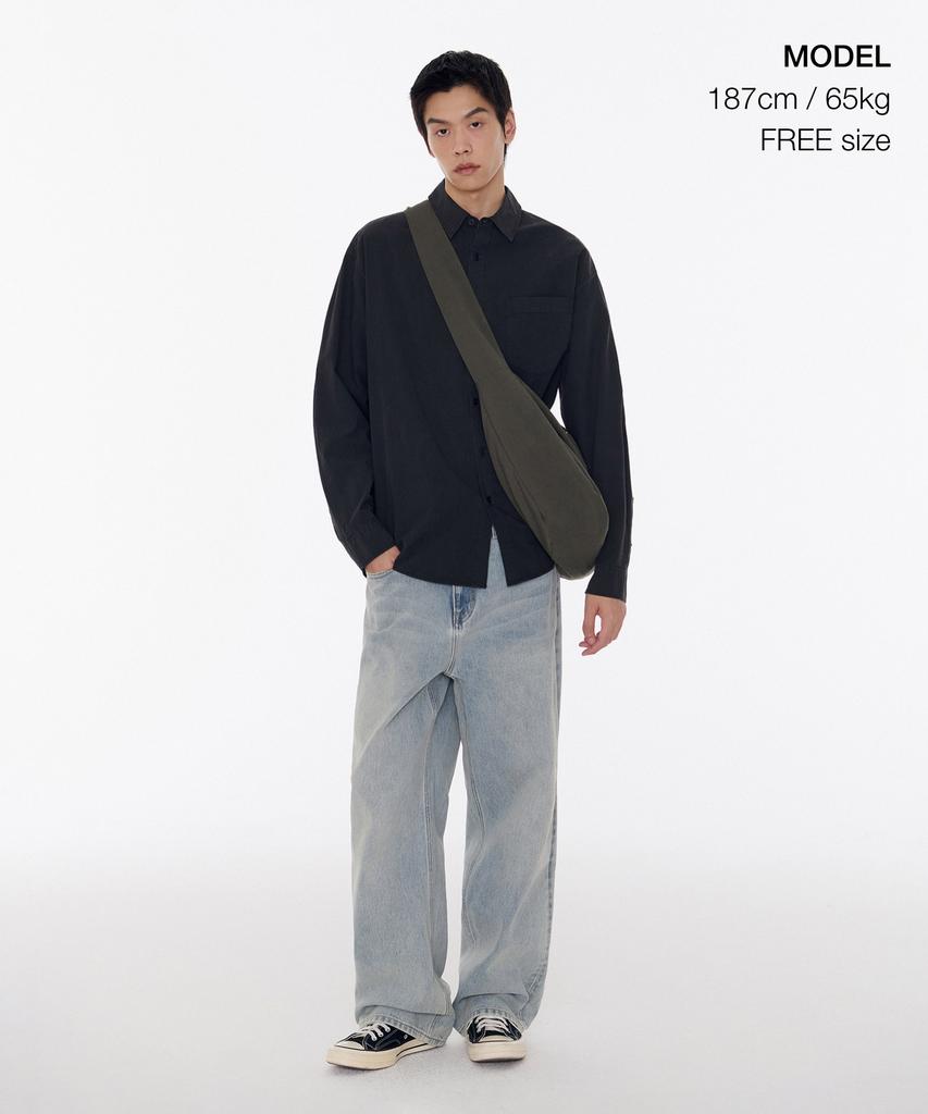 Musinsa Standard Tr Minimal Crossbody Bag [Dusty Khaki]