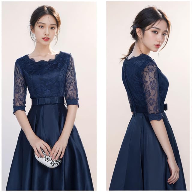 Sorosis Свадебная вечеринка Свадебный гость Рукав Длинное платье с кружевом Длинное Идеально для фортепиано и Размер M Женское платье, Платье, Платье, Отделка 3/4, Шифон,