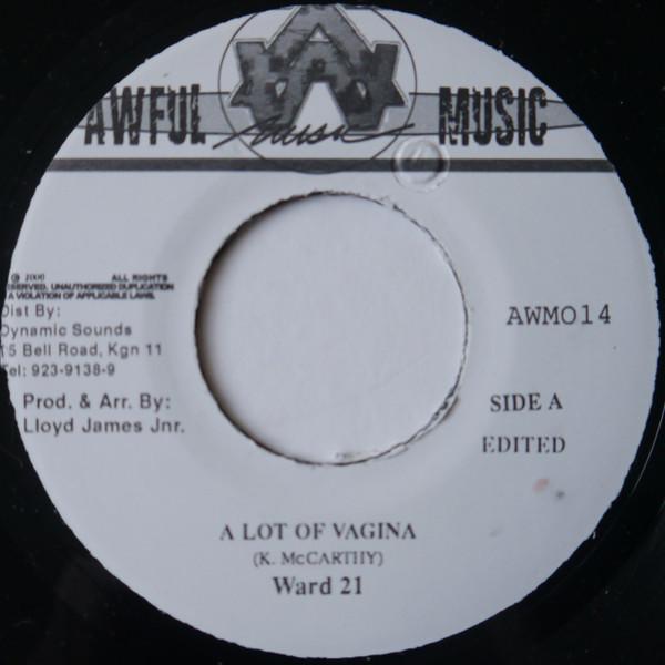 7inch Record WARD 21 - A Lot Of Vagina AWMO14 Awful Music 2000 Jamaica Reggae, Ska & Dub Used