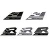 zjcr6 Car Accessories Metal Race Flag Front Hood Grille Emblem Rear Trunk Body R 300 Badge Sticker For Seat IBIZA Leon Cupra Ateca
