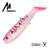 Cross-border Bestseller Multi-jointed T-tail Stainless Steel Spanish-style Magic Soft Lures Artificial Baits Black-pit Lures
