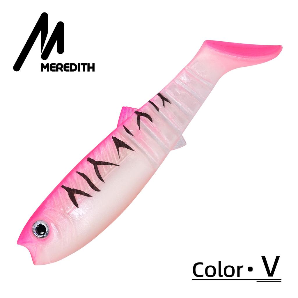 Cross-border Bestseller Multi-jointed T-tail Stainless Steel Spanish-style Magic Soft Lures Artificial Baits Black-pit Lures