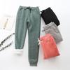 Длинные брюки Cozyoutfit, спортивные женские цветные однотонные брюки с завязками на щиколотке, флисовые